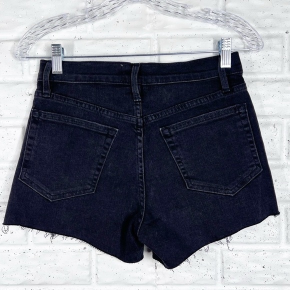 FRAME Black Le Brigette Cut off denim shorts Size 24 - Picture 1 of 7